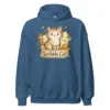 Scribble Cat Hoodie – Abstract Line Art Cat Sweatshirt for Cat Lovers