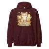Scribble Cat Hoodie – Abstract Line Art Cat Sweatshirt for Cat Lovers