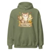 Scribble Cat Hoodie – Abstract Line Art Cat Sweatshirt for Cat Lovers