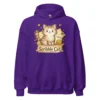 Scribble Cat Hoodie – Abstract Line Art Cat Sweatshirt for Cat Lovers