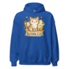 Scribble Cat Hoodie – Abstract Line Art Cat Sweatshirt for Cat Lovers