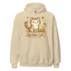 Scribble Cat Hoodie – Abstract Line Art Cat Sweatshirt for Cat Lovers