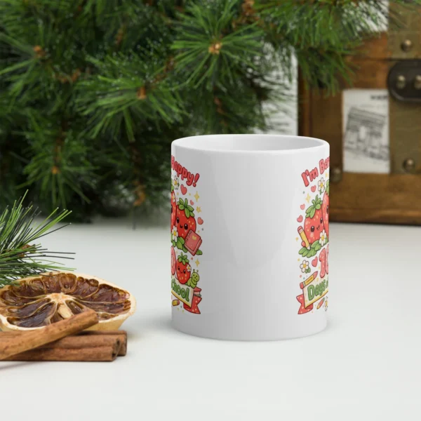 I'm Berry Happy 100 Days of School Mug – Cute Strawberry School Cup