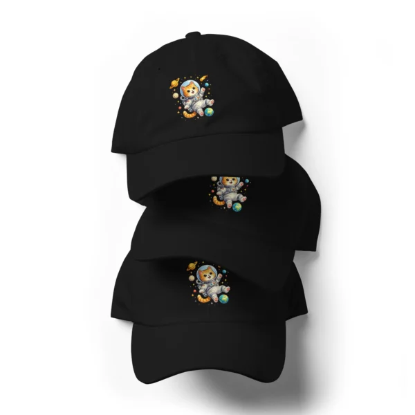 Astronaut Cat Dad Hat | Cute Space Cat Baseball Cap for Cat Lovers