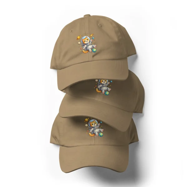 Astronaut Cat Dad Hat | Cute Space Cat Baseball Cap for Cat Lovers