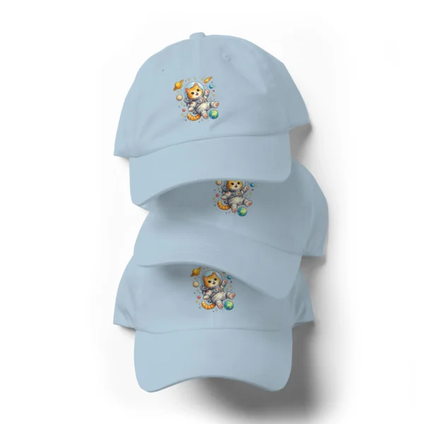 Astronaut Cat Dad Hat | Cute Space Cat Baseball Cap for Cat Lovers