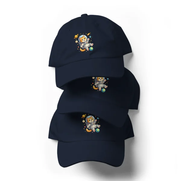 Astronaut Cat Dad Hat | Cute Space Cat Baseball Cap for Cat Lovers