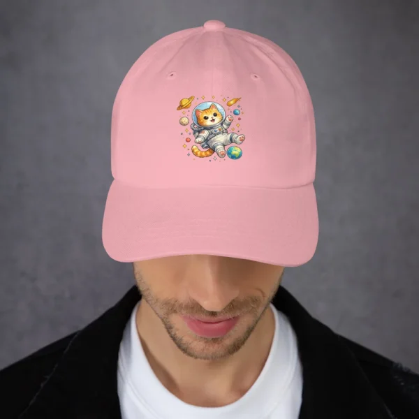 Astronaut Cat Dad Hat | Cute Space Cat Baseball Cap for Cat Lovers