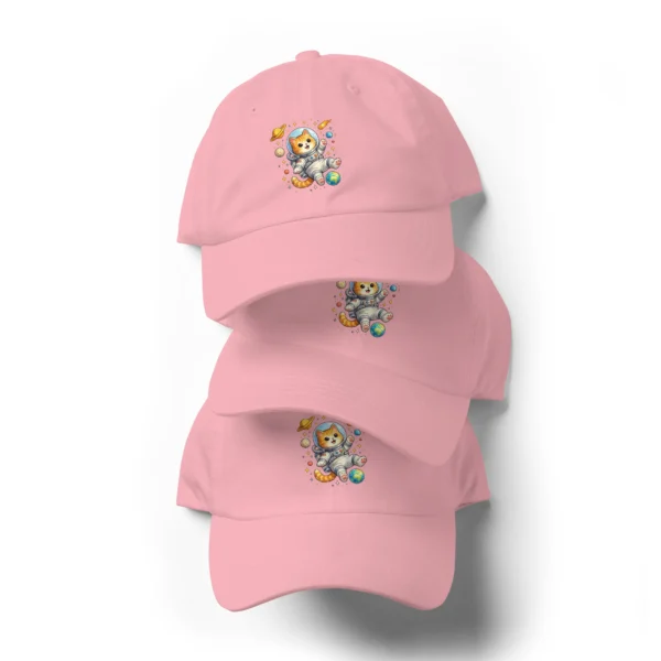 Astronaut Cat Dad Hat | Cute Space Cat Baseball Cap for Cat Lovers