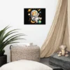 Astronaut Cat Space Poster – Cute Galaxy Cat Wall Art Print for Cat Lovers
