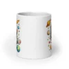 Astronaut Cat White Glossy Mug | Cute Space Cat Coffee Mug for Cat Lovers