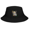 Astronaut Cat Embroidered Bucket Hat | Cute Space Cat Sun Hat for Cat Lovers