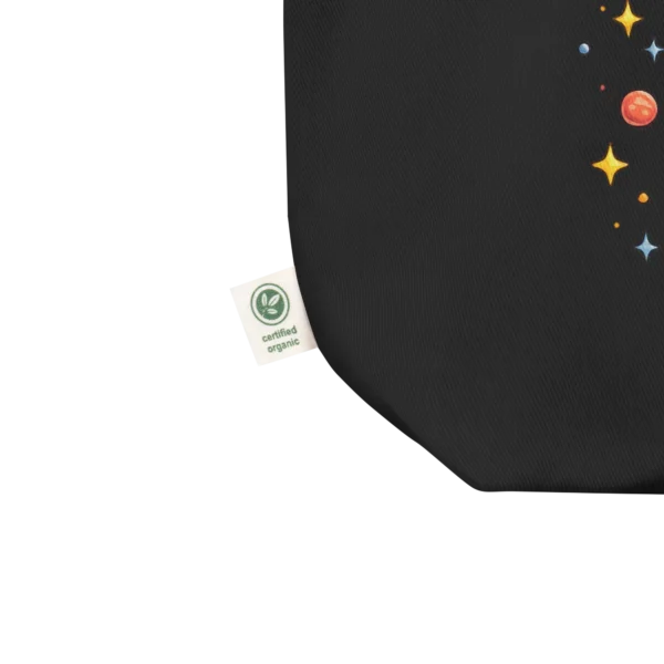 Astronaut Cat Organic Cotton Tote Bag – Cute Space Cat Bag for Cat Lovers
