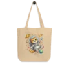 Astronaut Cat Organic Cotton Tote Bag – Cute Space Cat Bag for Cat Lovers