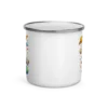 Astronaut Cat Enamel Mug – Cute Space Cat Camping Mug for Cat Lovers