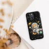 Astronaut Cat iPhone Tough Case – Cute Space Cat Phone Case for Cat Lovers