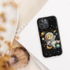 Astronaut Cat iPhone Tough Case – Cute Space Cat Phone Case for Cat Lovers