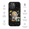 Astronaut Cat iPhone Tough Case – Cute Space Cat Phone Case for Cat Lovers
