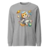 Astronaut Cat Long Sleeve T-Shirt – Cute Space Cat Tee for Cat Lovers