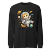 Astronaut Cat Long Sleeve T-Shirt – Cute Space Cat Tee for Cat Lovers