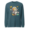 Astronaut Cat Long Sleeve T-Shirt – Cute Space Cat Tee for Cat Lovers