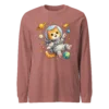 Astronaut Cat Long Sleeve T-Shirt – Cute Space Cat Tee for Cat Lovers
