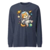 Astronaut Cat Long Sleeve T-Shirt – Cute Space Cat Tee for Cat Lovers