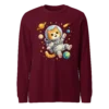 Astronaut Cat Long Sleeve T-Shirt – Cute Space Cat Tee for Cat Lovers