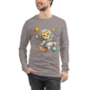 Astronaut Cat Long Sleeve T-Shirt – Cute Space Cat Tee for Cat Lovers