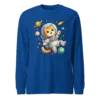 Astronaut Cat Long Sleeve T-Shirt – Cute Space Cat Tee for Cat Lovers