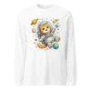 Astronaut Cat Long Sleeve T-Shirt – Cute Space Cat Tee for Cat Lovers